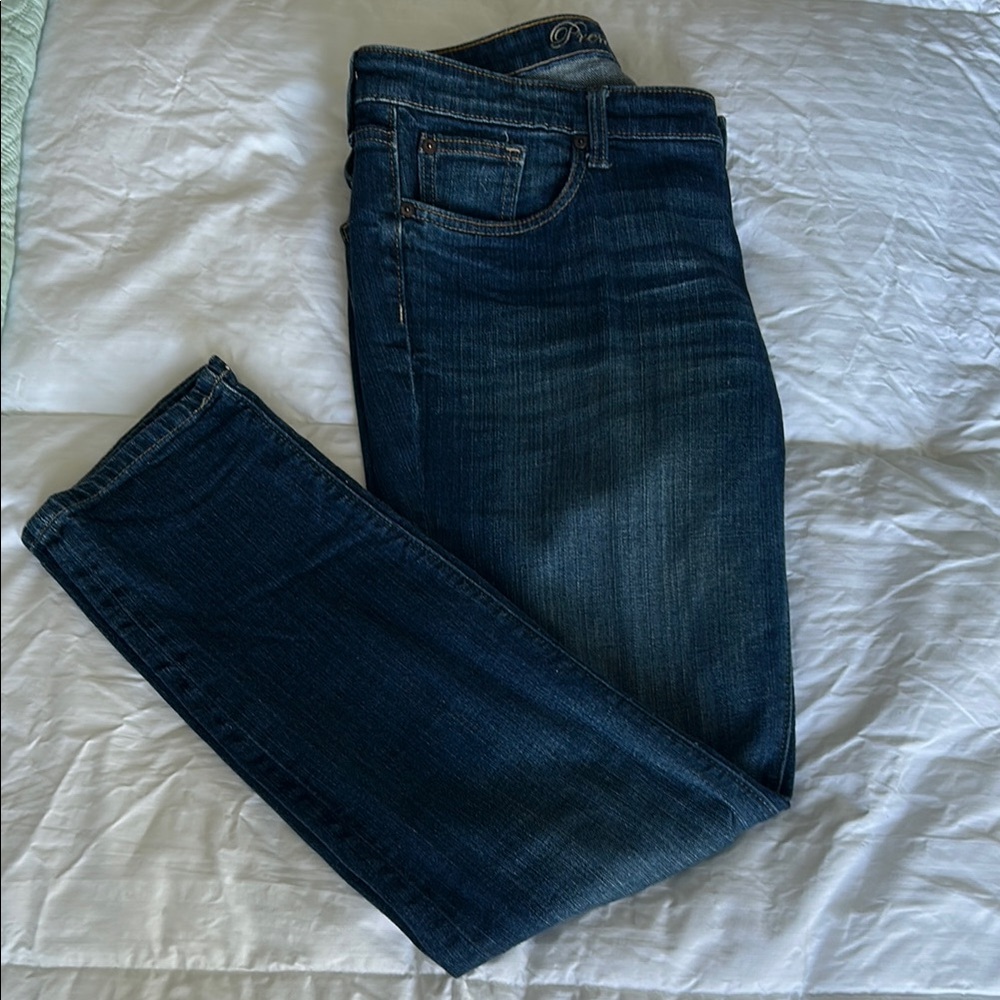 GAP Blue Skinny Jeans with Stylish Faded Look
